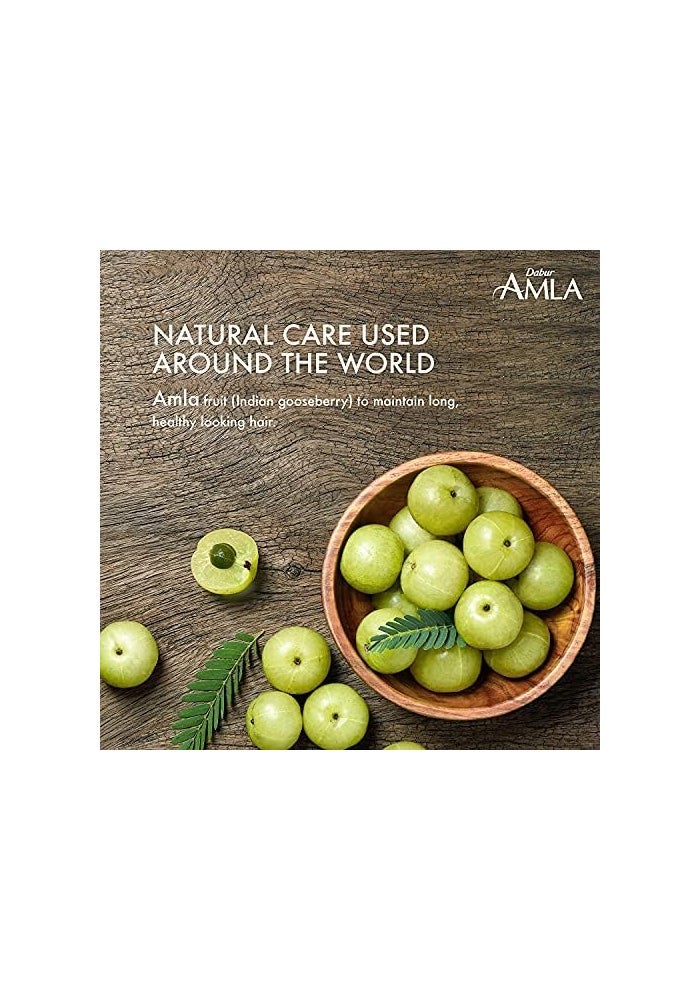 Dabur Amla Hair Oil 300ml | Natural Care | Enriched with Amla, Natural Oils & Vitamin C | For Long, Strong & Dark Hair - Image 2